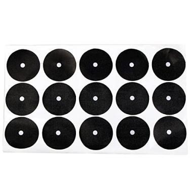 Imagem de Marcadores de mesa de sinuca, adesivos de ponto de bilhar, pontos de mesa de bilhar de pano preto, acessórios de bilhar localizador de bola branca, adesivos de marcador de posição de bola de sinuca