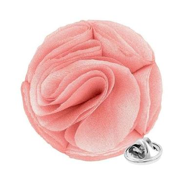 Imagem de Vittorio Vico Broche de lapela formal de flor rosa para homens - broche de rosa, flor de rosa para homens, 2.5" (6.36CM), Poliéster, Não aplicável
