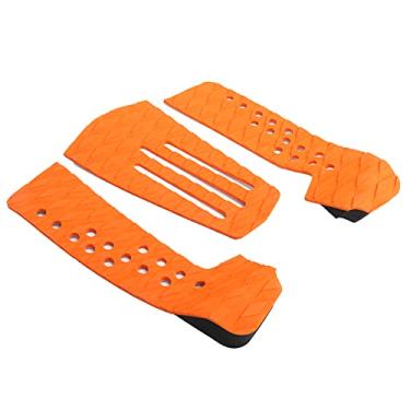 Imagem de Almofada de tração EVA para prancha de surf Vomeko Cauda profissional adesiva, almofadas de tração para deck de prancha de surf com almofada EVA Aplica-se a todas as pranchas - (Orange)