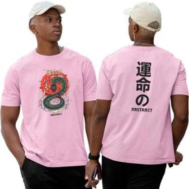 Imagem de Camiseta Basica Algodão‎ Dragon Japan Street Abstract-Unissex