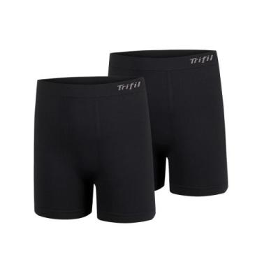 Imagem de 2 Cuecas Plus Size Boxer Masculina Trifil Sem Costura De Microfibra To