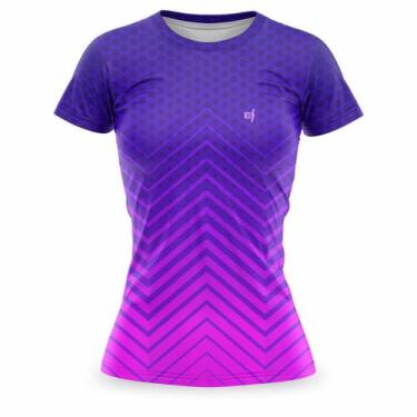 Imagem de Blusa Feminina Academia Fitness Caminhada Treino Corrida Proteção UV -