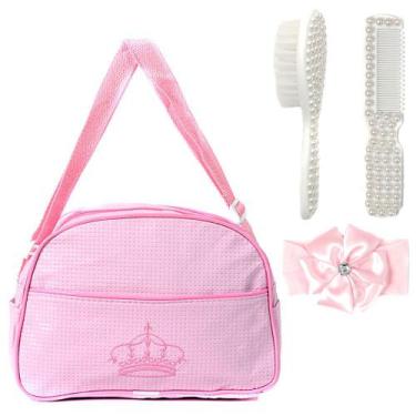 Imagem de Conjunto P Bebê Reborn Pentinho, Escova e Bolsa Maternidade - Saída Ma