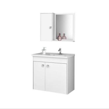 Imagem de Conj Gabinete Munique Branco 2074287 Bechara - Móveis Bechara