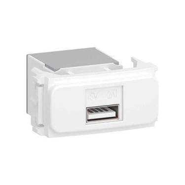 Imagem de  compose módulo tomada carregador keystone usb branco  - weg