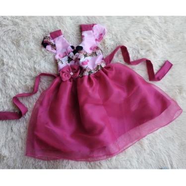 Imagem de Vestido Infantil Tule  Temático Minnie Rosa - aurea, G