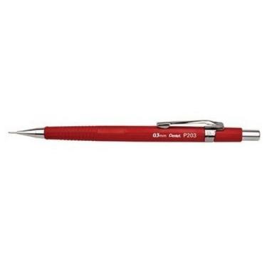Imagem de Lapiseira Técnica Pentel Vermelha Sharp P203 de 0.3mm - P203-FR