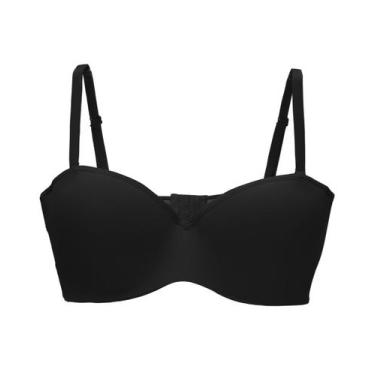 Imagem de Sutiã sem alça plus size, com bojo, aros e alças removíveis - DOIS RIO