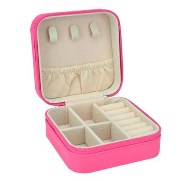 Imagem de Estojo Caixinha Porta Joias Bijuterias Pequeno Compacto Amgd - Amigold