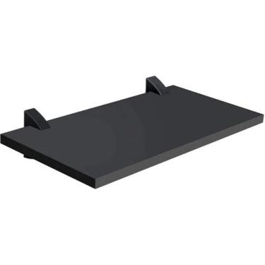 Imagem de Prateleira Preta 1,2x20x40cm Suporte Preto Parede Decoracao - Prat-K