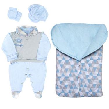 Imagem de Saída de Maternidade 100% Algodão Inverno Gabriel com Porta Bebê - Vit