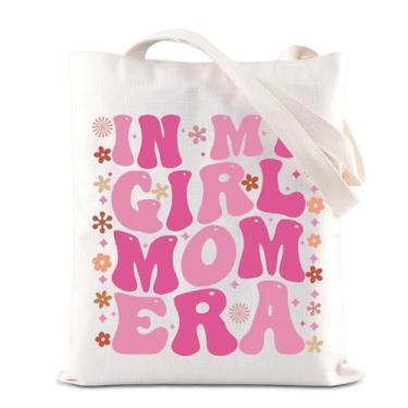 Imagem de ENSIANTH Bolsa de ombro In My Girl Mom Era, presente de dia das mães, presente para grávidas, revelação de gênero, mãe, presente para mamãe, Bolsa Girl Mom, One Size