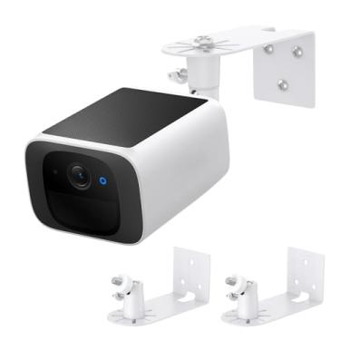 Imagem de Suporte de parede de metal compatível com eufy SoloCam S220/C210, para eufyCam 2C/2C Pro, 2/2 Pro, 3C/S300, 3/S330, rotação de 360° e inclinação de 90° ajustável para melhor ângulo de visão, suportes