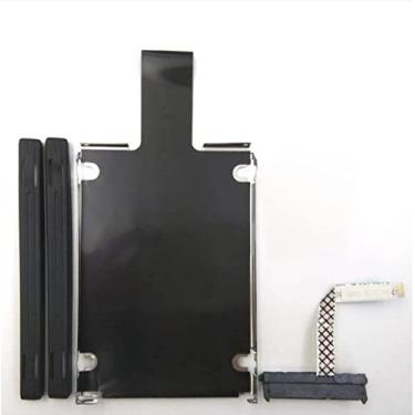 Imagem de Fleshy Leaf Cabo conector de disco rígido SSD HDD com suporte de disco rígido SATA com trilhos de substituição para ASUS VivoBook S14 S430U S15 S530U S530FA NBX00014F100