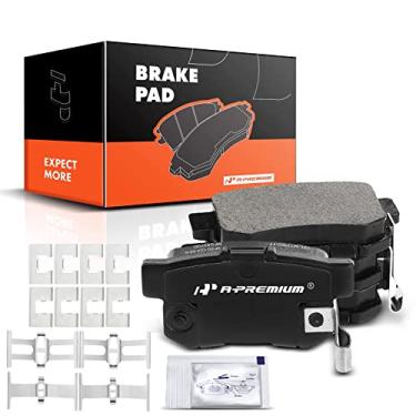 Imagem de A-Premium Conjunto de pastilhas de freio a disco de cerâmica traseiras compatível com modelos selecionados Acura, Honda e Suzuki - Accord, Civic, CL, CSX, EL, ILX, Integra, RSX, TL, TSX, Vigor, CR-Z,