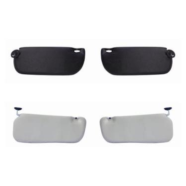 Imagem de Par Quebra Sol Monza 82 83 84 85 86 88 90 Preto Gelo - Garagem Online 