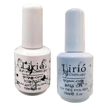 Imagem de Kit Com 6 Top Coat Lirió + 6 Base Gel Lirió Unha Acrigel