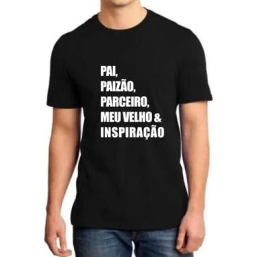 Imagem de Camiseta Masculina Dia Dos Pais Paizão Parceiro Meu Velho - SEMPRENALU
