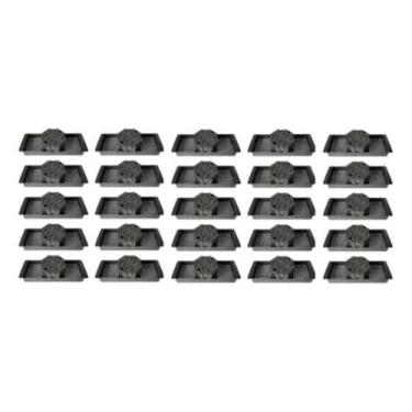 Imagem de 25 Caixas De Teto Suporte 30cm Para Laje Preto Canal