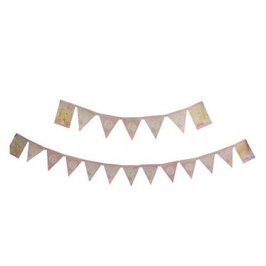 Imagem de Faixa Feliz Aniversário Rosa - Forever Friends - 1 unidade - Cromus - 