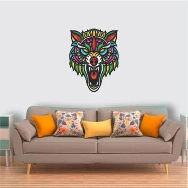 Imagem de Adesivo De Parede Lobo Pintura Jardim Secreto - pinkie