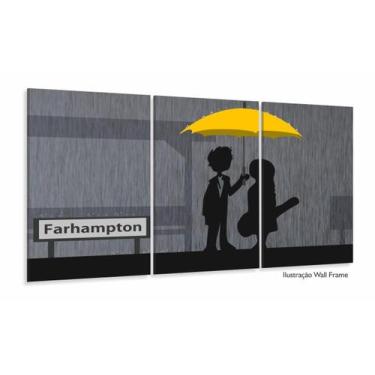 Imagem de Quadro Decorativo How I Met Your Mother Em Tecido 3 Peças - Wall Frame