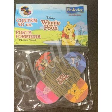 Imagem de 40 Forminha Doces Ursinho Pooh Forma Docinhos Caixeta - Festcolor