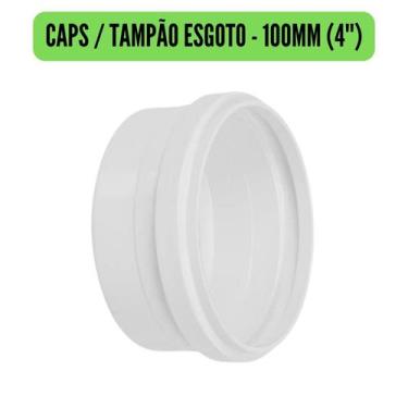 Imagem de Conexões de Esgoto 100mm 4" Branco/Cotovelo/Luva/Tee/Caps/Junção/Luva 