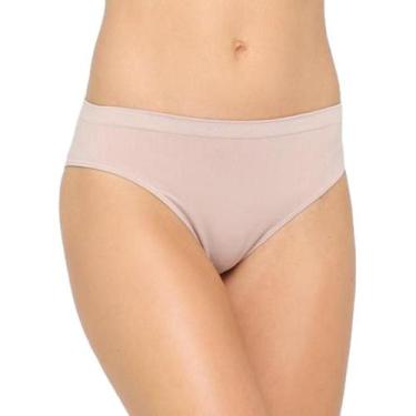 Imagem de Kit C/2 - Calcinha Trifil Cós Alto Ref. (C01971), Bege, Bege, EG