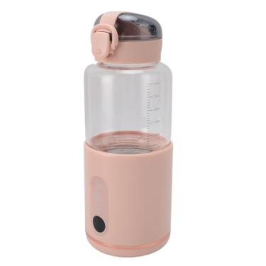 Imagem de Aquecedor de Leite Portátil, Aquecedor de Viagem de Grande Capacidade de 300ML para bebê, Aquecedor de Mamadeira Sem Fio Recarregável USB de 5000mah Em Movimento para Viagem de