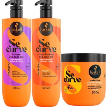Imagem de Kit Se Curve Shampoo + Condicionador + Máscara 3 Manteigas 500ml Haske