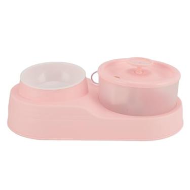 Imagem de Fonte de água para Gatos e Tigela de Comida, Dispensador de água para Animais de Estimação Com Circulação Automática, Combinação de Comedouro e Bebedouro para Gatos (#12)