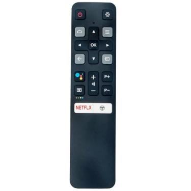Imagem de PERFASCIN ADRC802V DRC802V LRC802V MRC802V XRC802V Controle remoto substituído por voz adequado para TCL Android Smart LED TV 43S6500FS 50P8S 40A325 40A323 65P8S 49S6500FS
