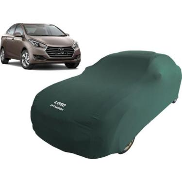 Imagem de Capa Para Cobrir Carro Hyundai Hb20s Tecido Helanca - Mz, Verde