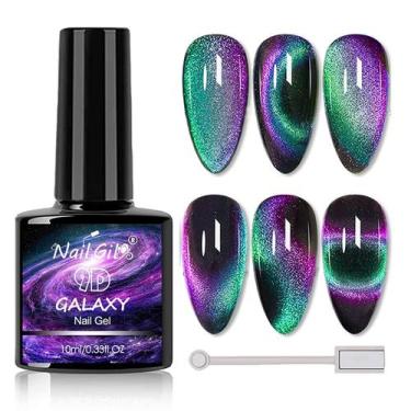 Imagem de Verniz em Gel para Unhas NAIL GIL 9D Cat Eye Chameleon - Soak Off