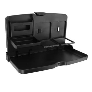 Imagem de Mesa Bandeja do Assento de Carro, Bandeja de Alimentos Dobráveis ​​de Banco Traseiro Automático Com 2 Porta -copos, Suporte de Telefone Rotativo de 360 ​​graus para Jantar,