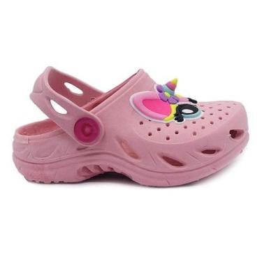 Imagem de Babuche Menina Infantil Plugt Ventor Unicórnio 3D Rosa, 23/24