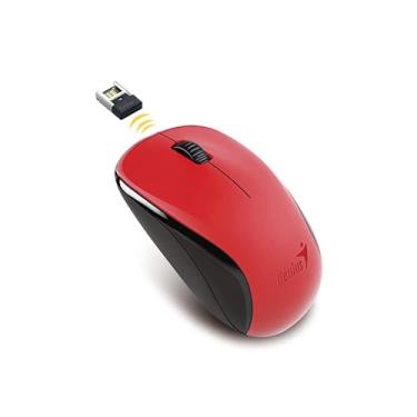 Imagem de Mouse Genius Wireless NX-7000 Vermelho (Wireless / 1200 DPI / 3 Botões/Ambidestro)