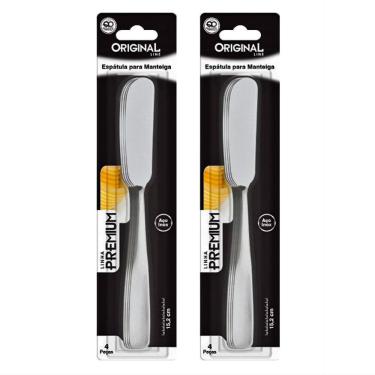 Imagem de Jogo De Espátulas Para Manteiga Creme Requeijão Geleia 8Un