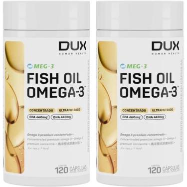 Imagem de KIT 2X Fish Oil Ômega 3 120 Cápsulas MEG3 Ultra Concentrado  DUX - DUX