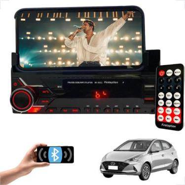 Imagem de MP3 Player 1 Din Bluetooth Stand Celular HB20 2012 2013 2014 2015 2016