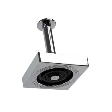 Imagem de Ducha Chuveiro AutoLimpante em ABS c/Cano de Teto Redondo