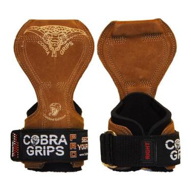 Imagem de Luvas de levantamento de peso Grip Power Pads Cobra Grips PRO Brown