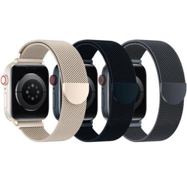 Imagem de Pulseira de relógio BELONGME Mesh Loop em aço inoxidável 40-49 mm Appl