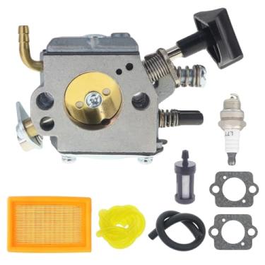 Imagem de ANTO 4203-120-0601 Carburador para STIHL BR320 BR340 BR380 BR400 BR420 SR320 SR340 SR380 SR400 SR420 44203 120 0603 Ventilador de mochila com linha de combustível Vela de ignição do filtro