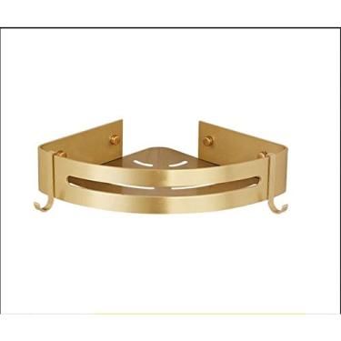 Imagem de Prateleira De Banheiro Prateleira De Canto Montada Na Parede Prateleira De Banheiro Alumínio Dourado Escovado Prateleira De Chuveiro Suporte De Shampoo De Banho Prateleira De Canto, Corner Shelf 1