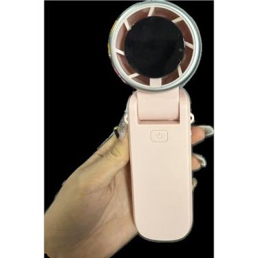 Imagem de Ventilador turbo portátil portátil, ventilador de mão pessoal Stepless 100 Gear Wind recarregável, ventilador portátil de alta velocidade de 5000 mAh com tecnologia Air Turbo, ventiladores de bolso 3