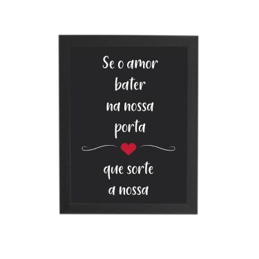 Imagem de Quadro Decorativo 20X25-Se O Amor Bater A Nossa Porta-1846Pr