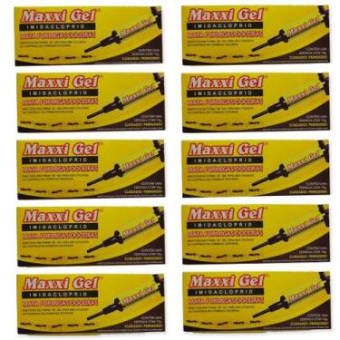 Imagem de Kit 10 Gel Limpeza Casa Elimina Formiga Bisnaga 10g Marca Maxxi Uso Do