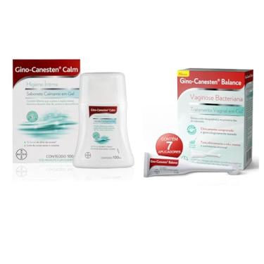 Imagem de GINO-CANESTEN Calm Sabonete Liquido Íntimo 100ml e Balance Tratamento 7 Aplicadores